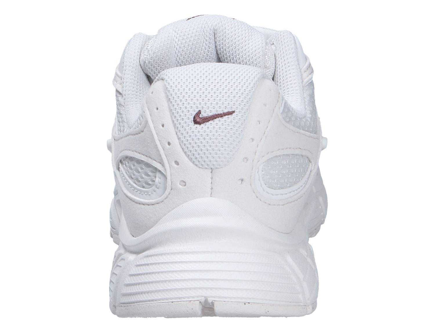 Rückansicht des Nike V5 RNR Sneakers in Weiß mit gepolsterter Ferse, atmungsaktivem Mesh und dezentem Swoosh-Logo